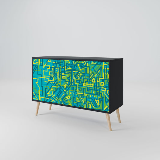 Credenza a 2 ante NOSTALGIC MEMORIES in finitura nera