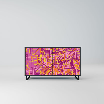 Credenza a 2 ante LOVELY MEMORIES in finitura nera
