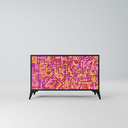 Credenza a 2 ante LOVELY MEMORIES in finitura nera