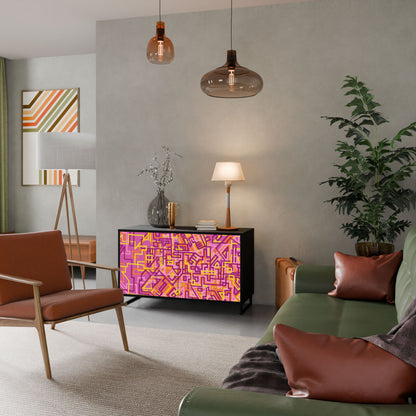 Credenza a 2 ante LOVELY MEMORIES in finitura nera
