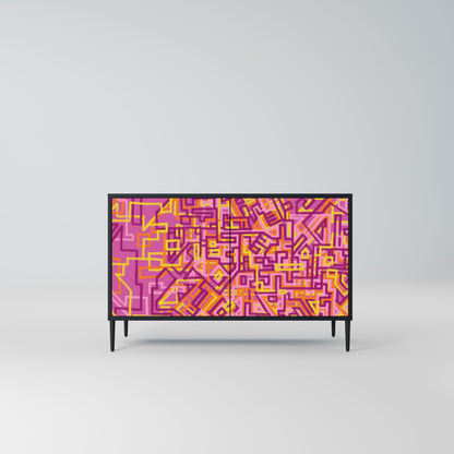 Credenza a 2 ante LOVELY MEMORIES in finitura nera