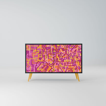 Credenza a 2 ante LOVELY MEMORIES in finitura nera
