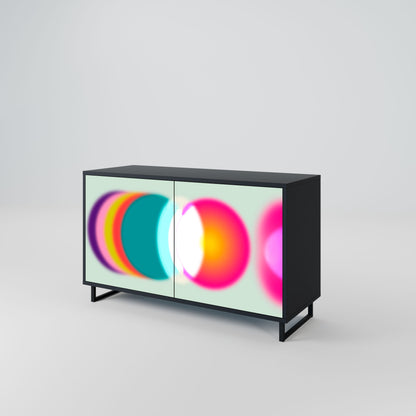 Credenza SYMPHONY OF COLORS a 2 ante in finitura nera