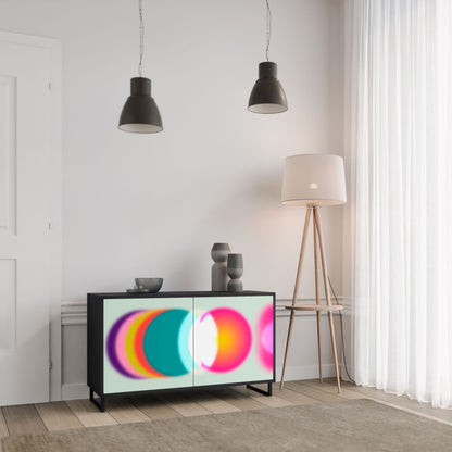 Credenza SYMPHONY OF COLORS a 2 ante in finitura nera