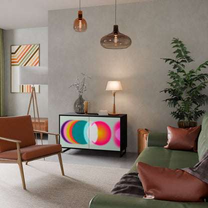 Credenza SYMPHONY OF COLORS a 2 ante in finitura nera