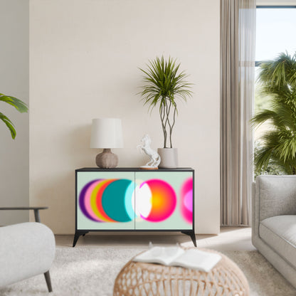 Credenza SYMPHONY OF COLORS a 2 ante in finitura nera