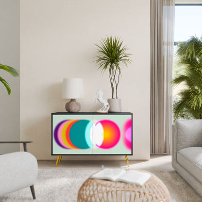 Credenza SYMPHONY OF COLORS a 2 ante in finitura nera