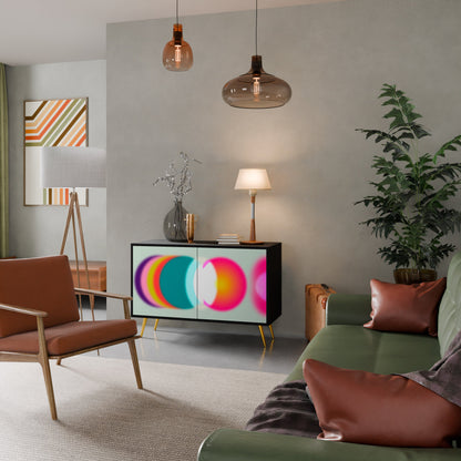 Credenza SYMPHONY OF COLORS a 2 ante in finitura nera