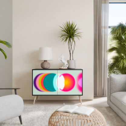 Credenza SYMPHONY OF COLORS a 2 ante in finitura nera