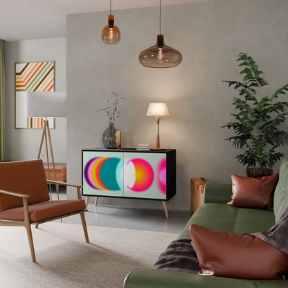 Credenza SYMPHONY OF COLORS a 2 ante in finitura nera