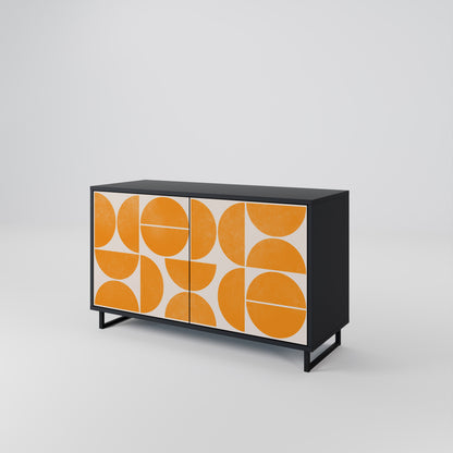 Credenza a 2 ante RECURRING DREAMS in finitura nera