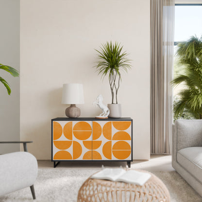 Credenza a 2 ante RECURRING DREAMS in finitura nera