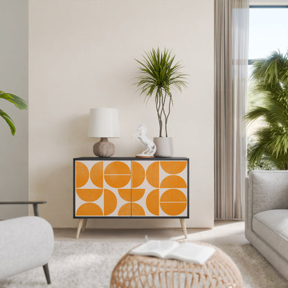 Credenza a 2 ante RECURRING DREAMS in finitura nera