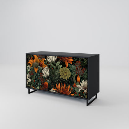 Credenza a 2 ante MIDNIGHT SPROUT in finitura nera
