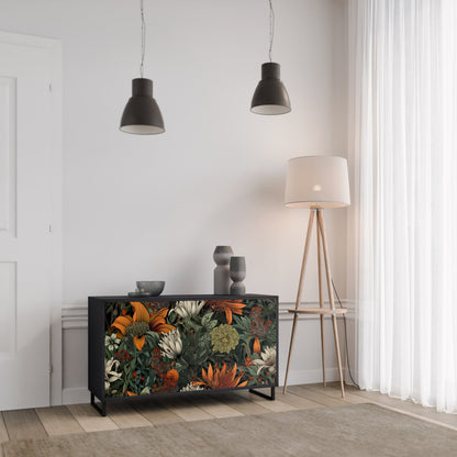 Credenza a 2 ante MIDNIGHT SPROUT in finitura nera