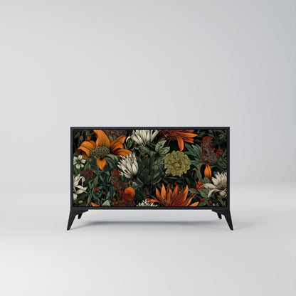 Credenza a 2 ante MIDNIGHT SPROUT in finitura nera