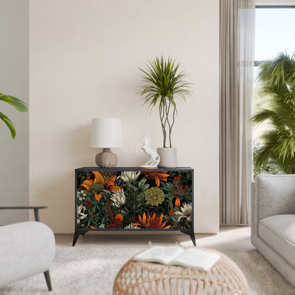 Credenza a 2 ante MIDNIGHT SPROUT in finitura nera