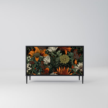 Credenza a 2 ante MIDNIGHT SPROUT in finitura nera
