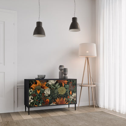 Credenza a 2 ante MIDNIGHT SPROUT in finitura nera