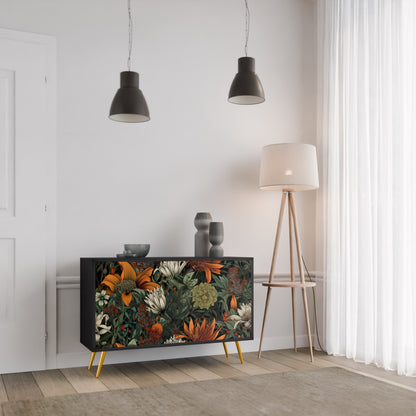 Credenza a 2 ante MIDNIGHT SPROUT in finitura nera