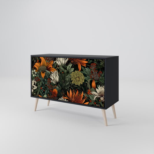 Credenza a 2 ante MIDNIGHT SPROUT in finitura nera