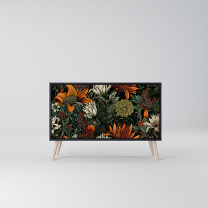 Credenza a 2 ante MIDNIGHT SPROUT in finitura nera