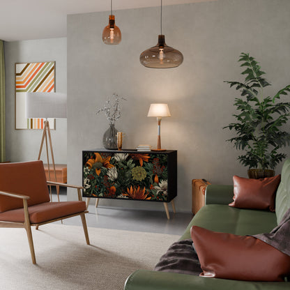 Credenza a 2 ante MIDNIGHT SPROUT in finitura nera