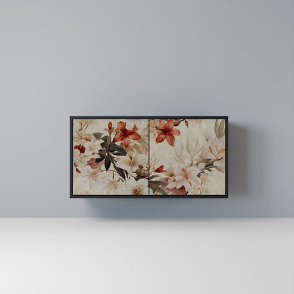 PETAL HARMONY Madia a 2 Ante in Finitura Nera