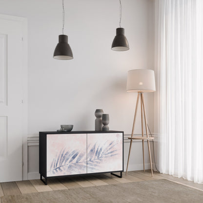 Credenza TIMELESS FLOAT a 2 ante in finitura nera