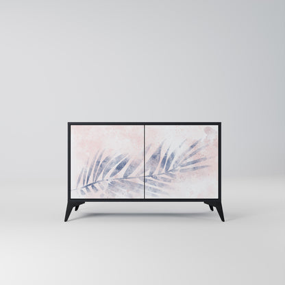 Credenza TIMELESS FLOAT a 2 ante in finitura nera