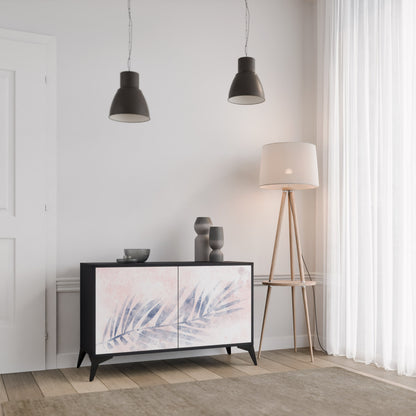Credenza TIMELESS FLOAT a 2 ante in finitura nera