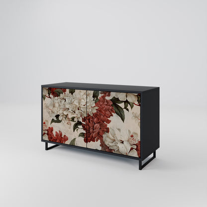 Credenza a 2 ante EPHEMERAL DAYS in finitura nera