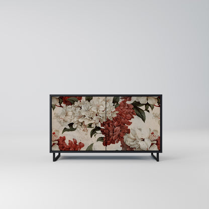 Credenza a 2 ante EPHEMERAL DAYS in finitura nera