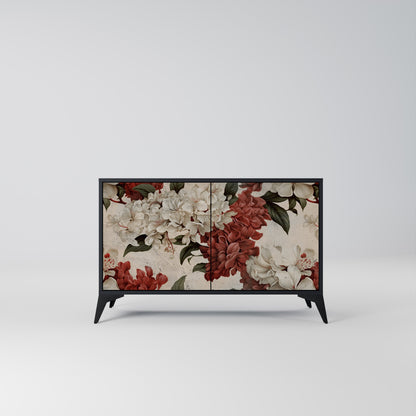 Credenza a 2 ante EPHEMERAL DAYS in finitura nera