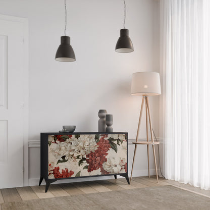 Credenza a 2 ante EPHEMERAL DAYS in finitura nera