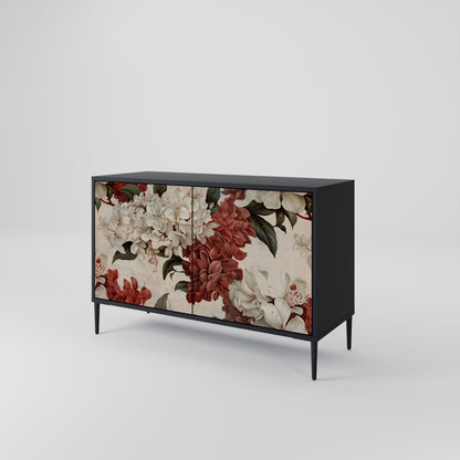 Credenza a 2 ante EPHEMERAL DAYS in finitura nera
