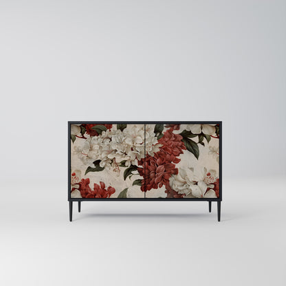 Credenza a 2 ante EPHEMERAL DAYS in finitura nera