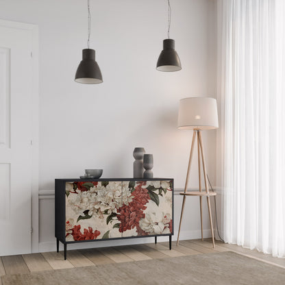 Credenza a 2 ante EPHEMERAL DAYS in finitura nera