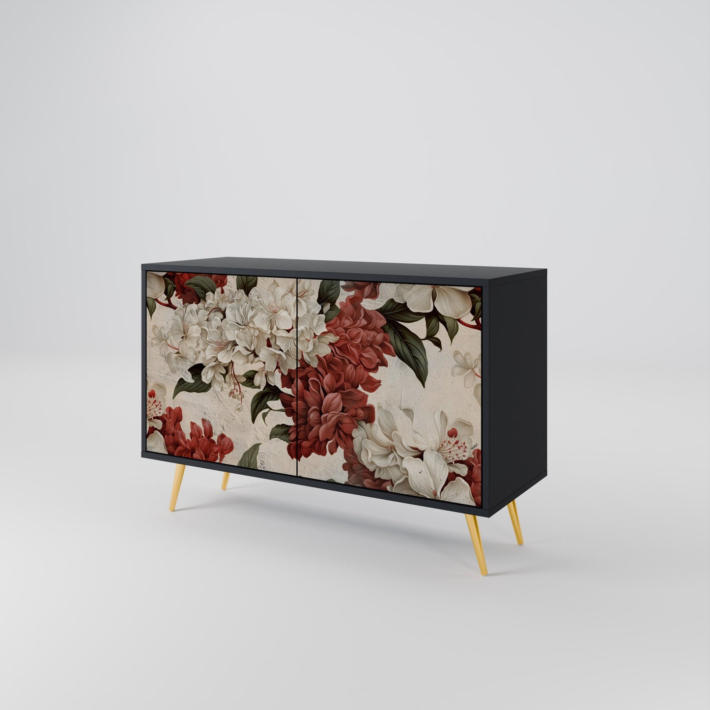 Credenza a 2 ante EPHEMERAL DAYS in finitura nera