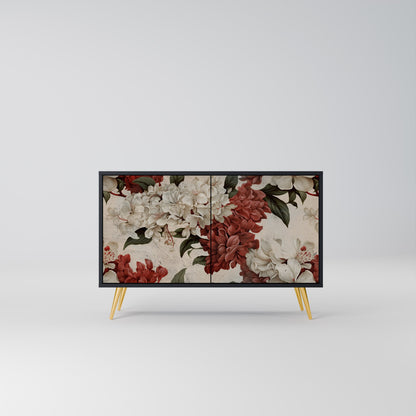 Credenza a 2 ante EPHEMERAL DAYS in finitura nera