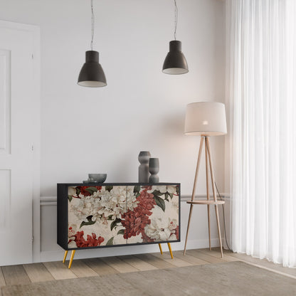 Credenza a 2 ante EPHEMERAL DAYS in finitura nera