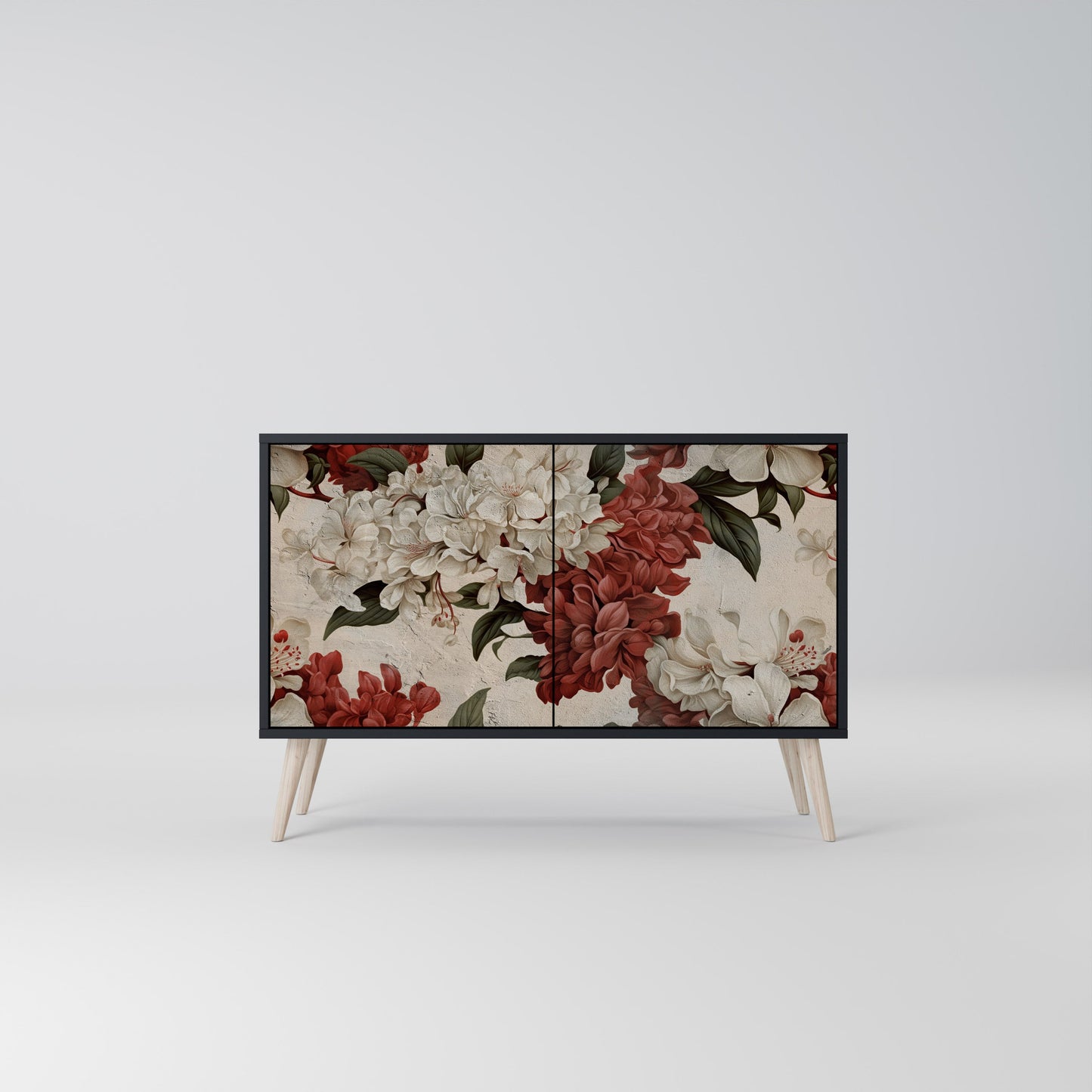 Credenza a 2 ante EPHEMERAL DAYS in finitura nera