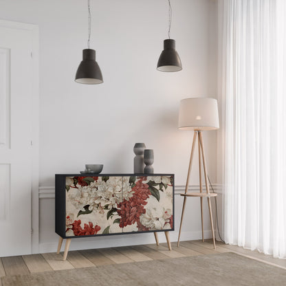 Credenza a 2 ante EPHEMERAL DAYS in finitura nera