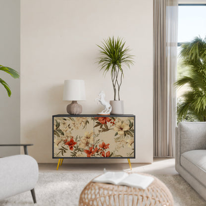 Credenza BLOOMING HARMONY a 2 ante in finitura nera