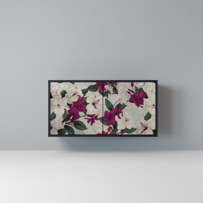 FLOWERET DREAM Madia a 2 Ante in Finitura Nera