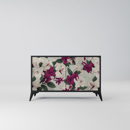 Credenza a 2 ante FLOWERET DREAM in finitura nera
