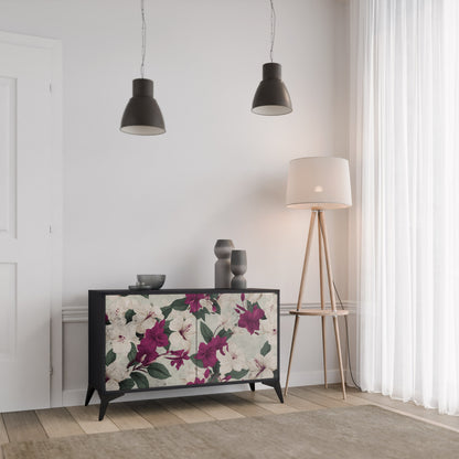 Credenza a 2 ante FLOWERET DREAM in finitura nera