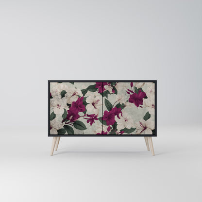 Credenza a 2 ante FLOWERET DREAM in finitura nera