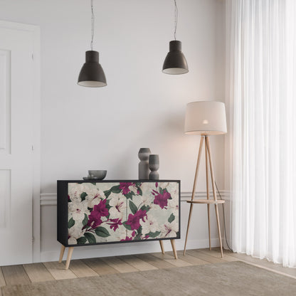 Credenza a 2 ante FLOWERET DREAM in finitura nera