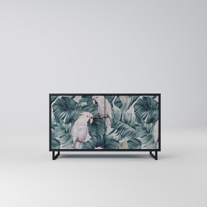 Credenza a 2 ante POPINJAY LOOK in finitura nera